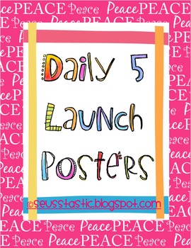 Preview of Daily 5 Launch Posters (FREEBIE)