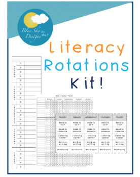 Preview of Daily 5 Literacy Rotations Kit