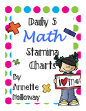 Daily 5 MATH Stamina Charts
