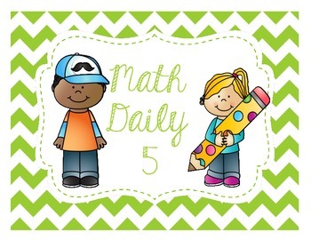 Preview of Daily 5 Math Chevron Posters (with pictures)