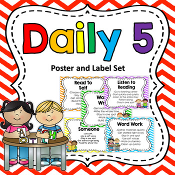 Preview of Daily 5 Poster Pack EDITABLE