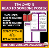 Daily 5 Read To Someone Poster Chart