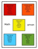 Daily 5: Reading and Math Centers Grouping Posters: Editable