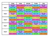 Daily 5 Rotation Schedule