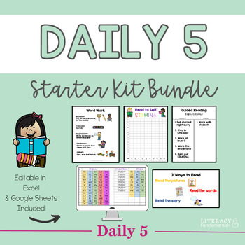 Preview of Daily 5 Starter Kit Bundle | Editable | Google Sheets