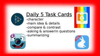 Preview of Daily 5 Task Cards (2 levels)