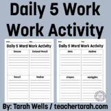 Daily 5 Word Work