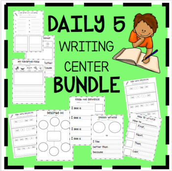 Preview of Daily 5- Writing Center