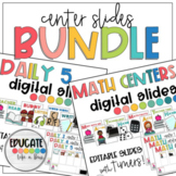 Daily 5 and Math Digital Slides - Editable Presentation wi