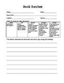 Daily 5 book review form