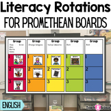 Literacy Station Rotations Chart for ActivInspire Promethe