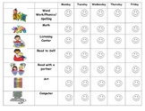 Daily 5+ tracking sheet for students