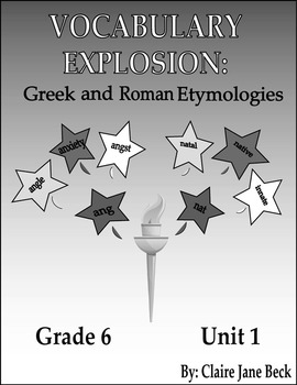 Preview of Daily 6th Grade Vocabulary Lessons - Greek & Roman Etymologies - Unit 1