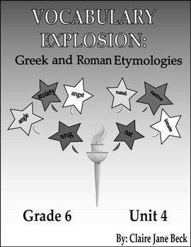 Preview of Daily 6th Grade Vocabulary Lessons - Greek & Roman Etymologies - Unit 4