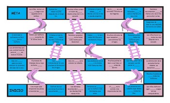 Daily Routines Slides and Ladders Game 