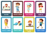 Daily Activities Flashcards in Portuguese/English