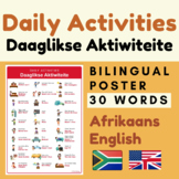 Daily Activity Afrikaans English | Afrikaans daily routine