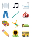 Daily Activity Icons (used for child-led daily schedule)