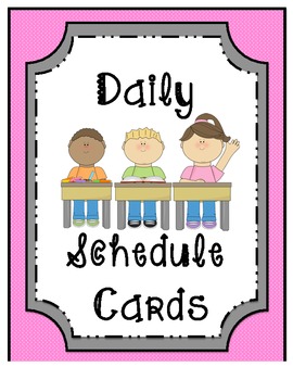 Preview of Daily Activity Schedule Cards