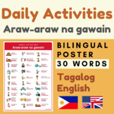 Daily Activity Tagalog English | Tagalog daily routines ve