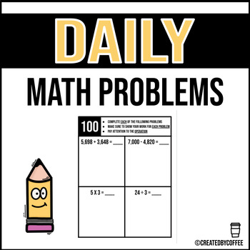 Preview of Daily Addition, Subtraction, Multiplication, and Division Practice-2nd Semester