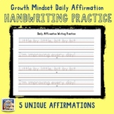 Growth Mindset Handwriting Practice