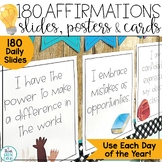 Daily Affirmations Posters Slides Back to School Bulletin 