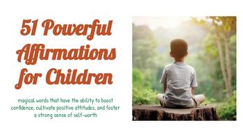 Preview of Daily Affirmations/Intentions for Children Suitable for Schools & Classrooms