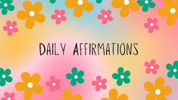 Preview of Daily Affirmations Slideshow