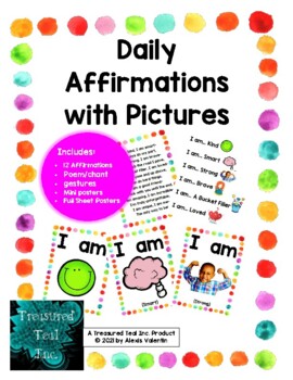 Daily Affirmations With Pictures by Treasured Teal Inc | TpT