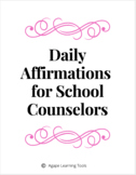 Daily Affirmations for School Counselors