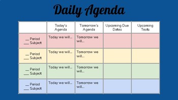Preview of Daily Agenda [A Classroom With Autism in Mind]
