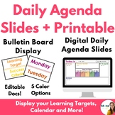 Daily Agenda Bulletin Board