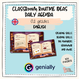 Daily Agenda - Classroom Routine Ideas (English)