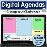 Daily Agenda Digital Templates | Editable Google Slides 