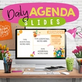 SPRING Daily Agenda - Editable PowerPoint - WEEKLY Schedul