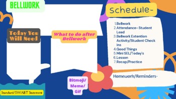 Preview of Daily Agenda, Good Things, and SEL