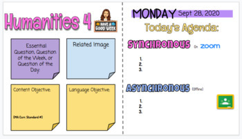 Preview of Daily Agenda Google Slide Template