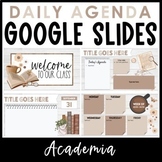 Daily Agenda Google Slides - Academia Themed Templates
