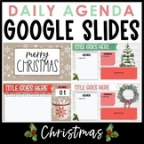 Daily Agenda Google Slides - Christmas Templates