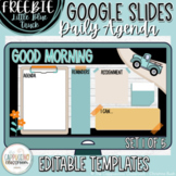 Daily Agenda Google Slides EDITABLE Templates - Little Blu