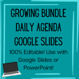 GROWING BUNDLE Daily Agenda Google Slides - Editable Templates