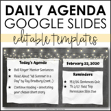Daily Agenda Google Slides - Editable Templates #7 - Dista