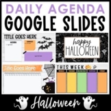 Daily Agenda Google Slides - Halloween Templates