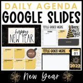 Daily Agenda Google Slides - New Year's Templates