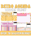 Daily Agenda Google Slides- Retro Theme