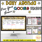 Daily Agenda Google Slides | Schedule | Digital | New Year