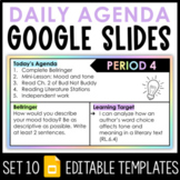 Daily Agenda Google Slides - Set 10 | Pastel Tie-Dye 