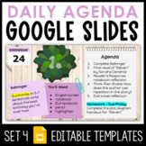 Daily Agenda Google Slides - Set 4 | Distance Learning