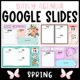 Daily Agenda Google Slides - Spring Template